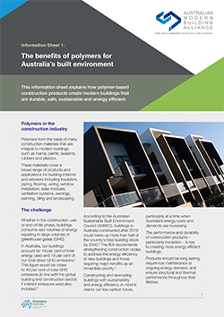 The benefits of polymers for Australia’s built environment